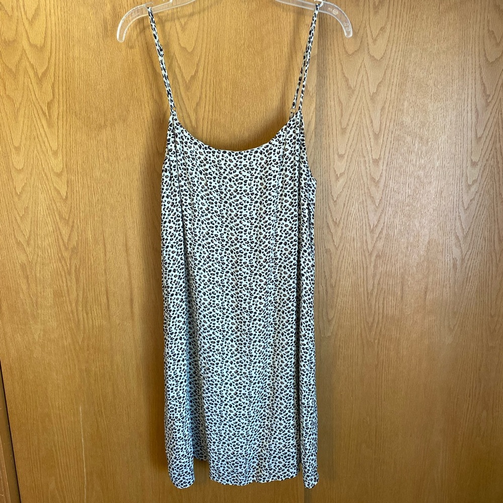 PacSun leopard print slip dress size M